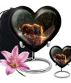 Glowing Monsoon Majesty - Tiger Urn Memorial, Funeral Shape Urn