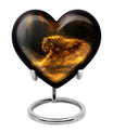 Firelit Majesty - Tiger Urn Memorial, Funeral Cremation Urn