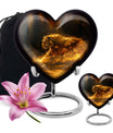 Firelit Majesty - Tiger Urn Memorial, Funeral Cremation Urn