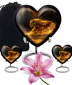 Firelit Majesty - Tiger Urn Memorial, Funeral Cremation Urn