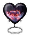 Crimson Ember Stalker - Tiger Urn Memorial, Funeral Shape Urn