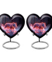 Crimson Ember Stalker - Tiger Urn Memorial, Funeral Shape Urn