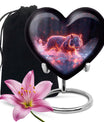 Crimson Ember Stalker - Tiger Urn Memorial, Funeral Shape Urn