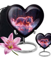 Crimson Ember Stalker - Tiger Urn Memorial, Funeral Shape Urn