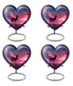 Crimson Twilight Vigil - Deer Urn Memorial, Funeral Cremation Urn