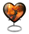 Golden Hour Fawn - Deer Urn Memorial, Funeral Shape Urn
