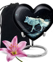 Wolf Wanderlust - Wolf Urn Memorial, Funeral Cremation Urn For Ashes