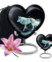 Wolf Wanderlust - Wolf Urn Memorial, Funeral Cremation Urn For Ashes