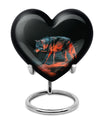 Crimson Shadow Howl - Wolf Urn Memorial, Funeral Shape Urn
