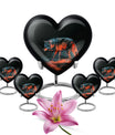 Crimson Shadow Howl - Wolf Urn Memorial, Funeral Shape Urn