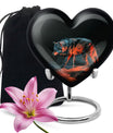 Crimson Shadow Howl - Wolf Urn Memorial, Funeral Shape Urn