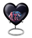 Neon Predator Essence - Wolf Urn Memorial, Funeral Shape Urn