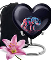 Neon Predator Essence - Wolf Urn Memorial, Funeral Shape Urn
