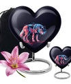 Neon Predator Essence - Wolf Urn Memorial, Funeral Shape Urn