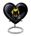 Electric Lupine - Wolf Urn Memorial, Funeral Cremation Urn For Ashes