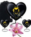 Electric Lupine - Wolf Urn Memorial, Funeral Cremation Urn For Ashes