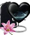 Celestial Wraith Wolf - Wolf Urn Large Memorial, Funeral Urn For Ashes