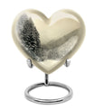 Snowflakes Urn For Ashes Female Memorial, Funeral Shape Urn