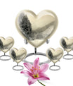 Snowflakes Urn For Ashes Female Memorial, Funeral Shape Urn
