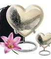 Snowflakes Urn For Ashes Female Memorial, Funeral Shape Urn