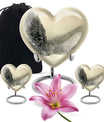 Snowflakes Urn For Ashes Female Memorial, Funeral Shape Urn