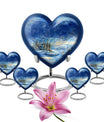 Snowflakes Small Urn Large Memorial, Funeral Urn For Ashes