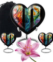 Stained Glass Urn For Ashes Memorial, Funeral Shape Urn