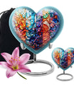 Stained Glass Urn For Ashes Memorial, Funeral Cremation Urn For Ashes