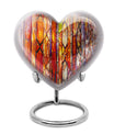 Stained Glass Ashes Keepsake Memorial, Funeral Cremation Urn