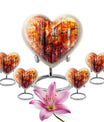 Stained Glass Urns For Human Ashes Large Memorial, Funeral Urn For Ashes