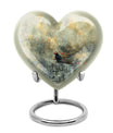 Puffin Bird Heart Design Cremation Urn for Human Ashes