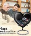 Heart Urn for mom with Puffin Bird design