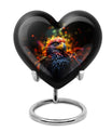 Puffin Bird Themed Heart Urn for adult male ashes