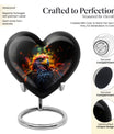 Puffin Bird Themed Heart Urn for adult male ashes