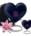 Zodiac Cremation Boxes For Human Ashes Memorial, Funeral Shape Urn