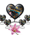 Abstract Small Keepsake Urns For Human Ashes Memorial, Funeral Shape Urn