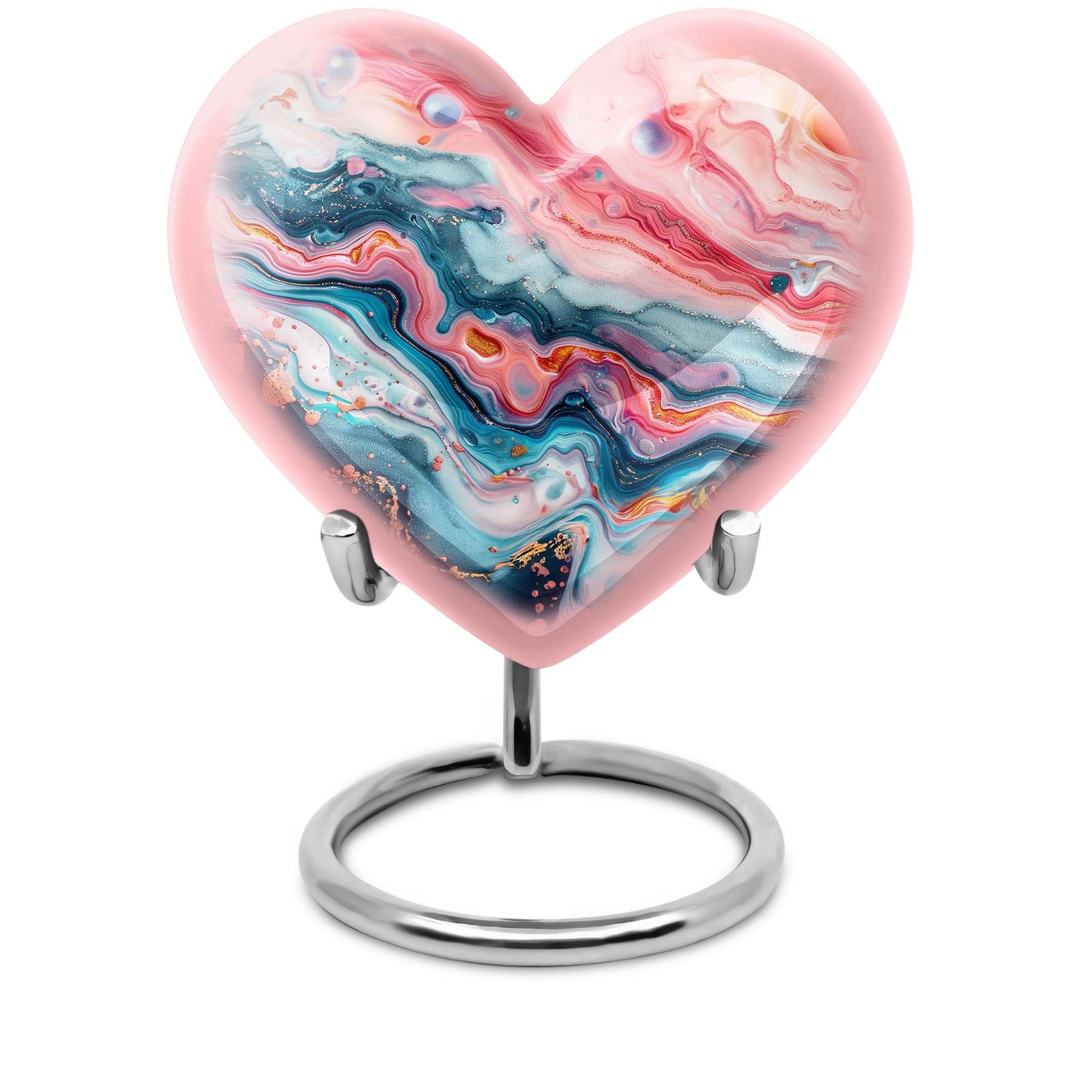 abstract heart cremation urn for dad