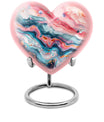 abstract heart cremation urn for dad