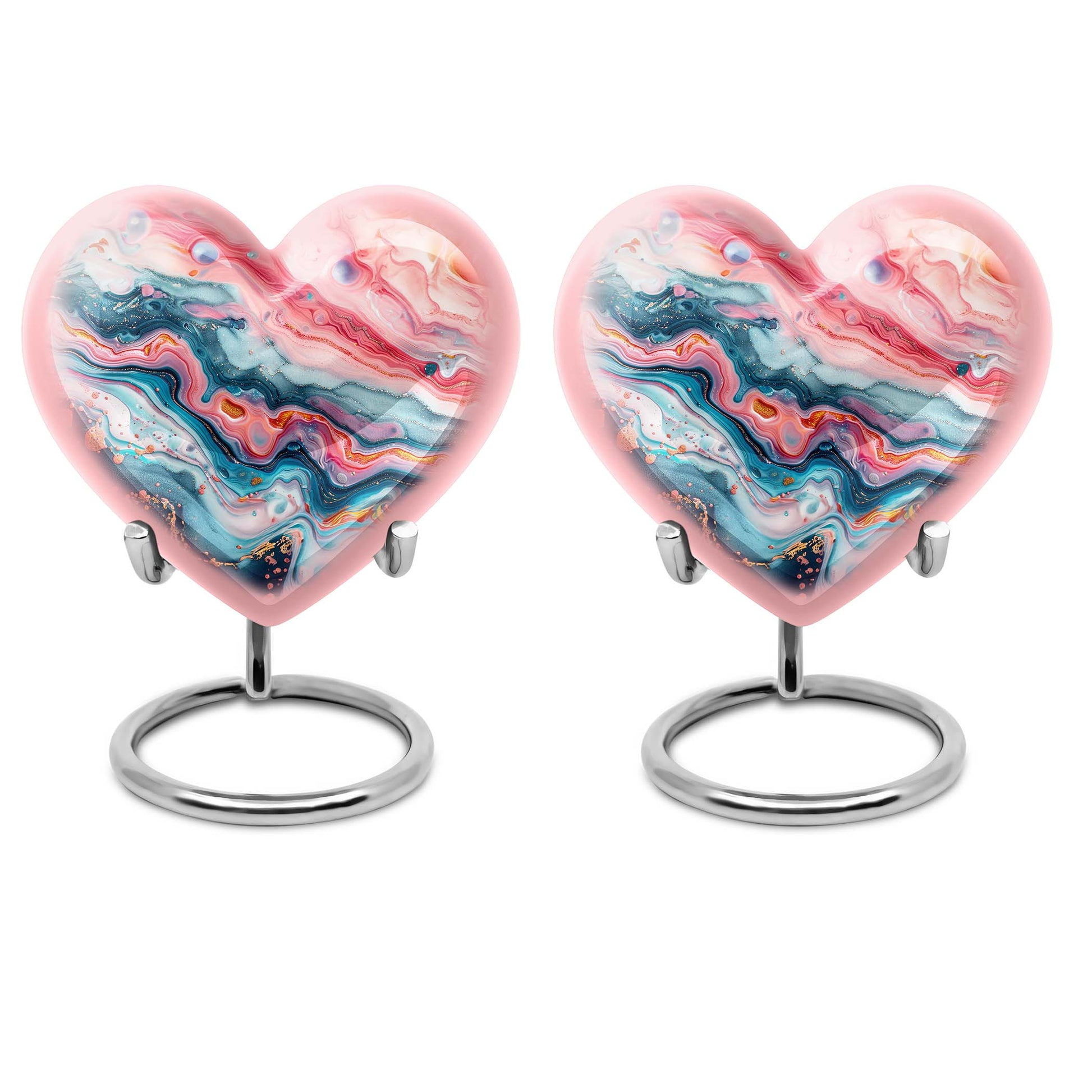 abstract heart cremation urn for dad