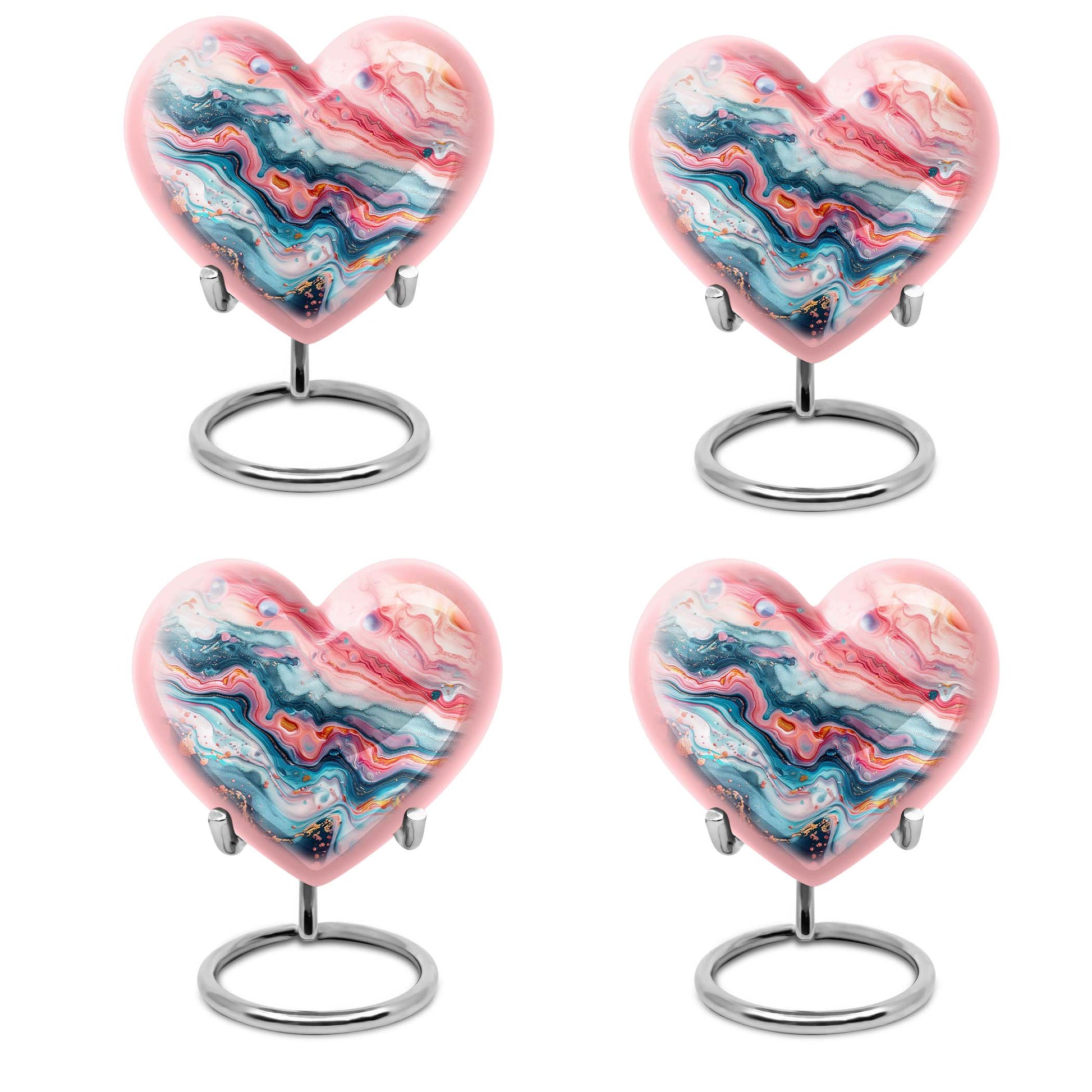 abstract heart cremation urn for dad