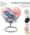 abstract heart cremation urn for dad