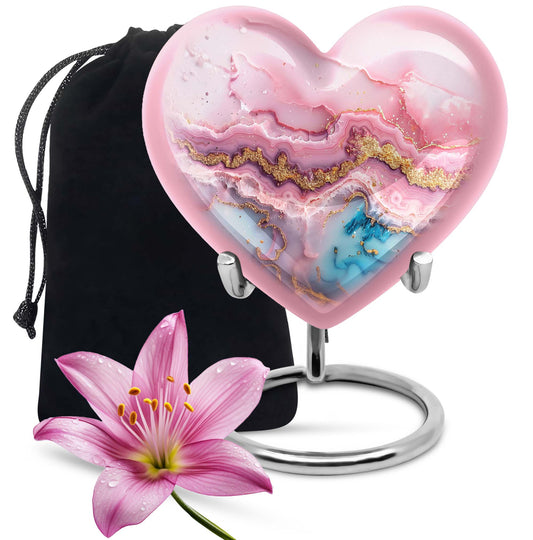 Large Abstract Heart Urn