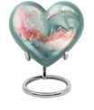 abstract heart design cremation urn for adult male