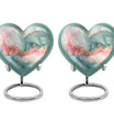 abstract heart design cremation urn for adult male