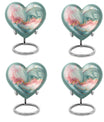 abstract heart design cremation urn for adult male