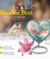 abstract heart design cremation urn for adult male