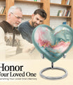 abstract heart design cremation urn for adult male