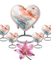 10-Inch Heart-shaped Abstract Urn,