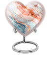 10-Inch Heart-shaped Abstract Urn,