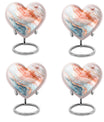 10-Inch Heart-shaped Abstract Urn,